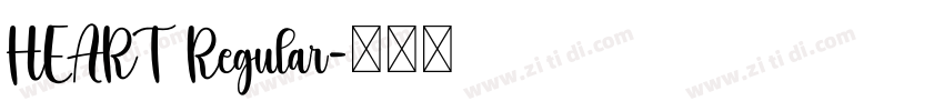 HEART Regular字体转换